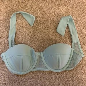 Blue No-Strap Bathing Suit